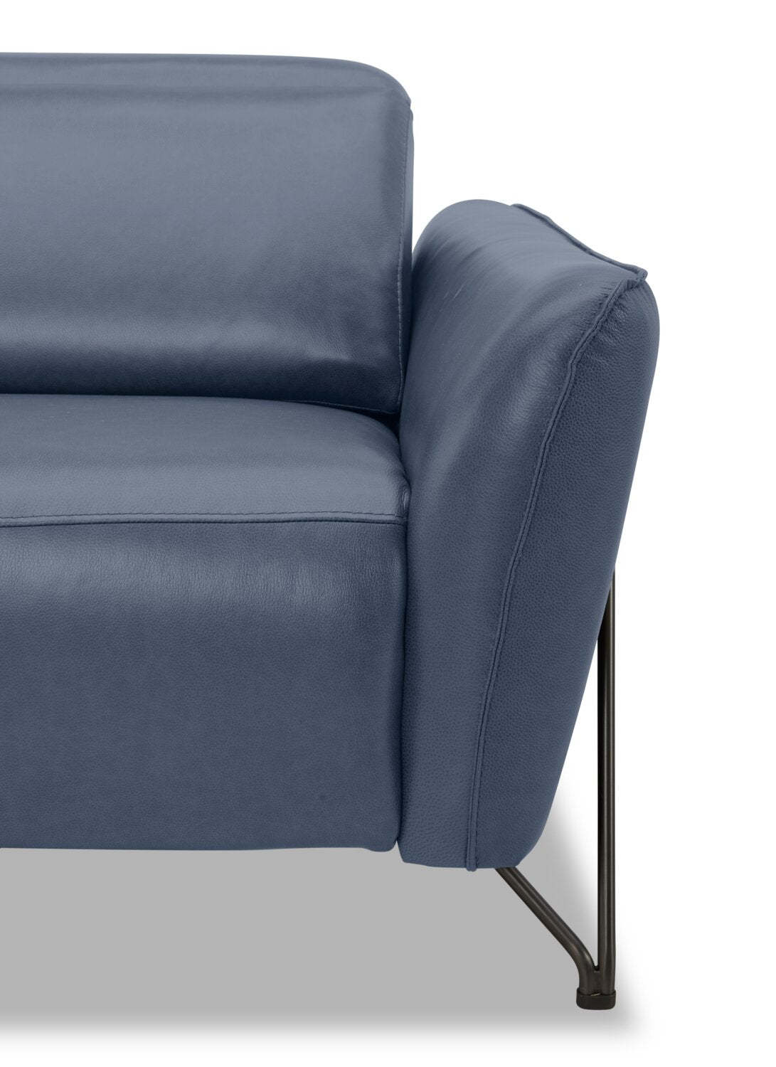 Fauteuil à inclinaison électrique Riviera en cuir véritable de qualité supérieure - bleu
