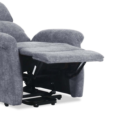Fauteuil basculeur à inclinaison électrique Ruben de 32 po en tissu chenille - gris