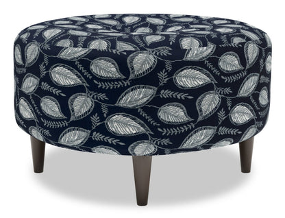 Pouf The Curve 31 en tissu, fabriqué au Canada par Sofa Lab (CURV1147) | Personnalisable