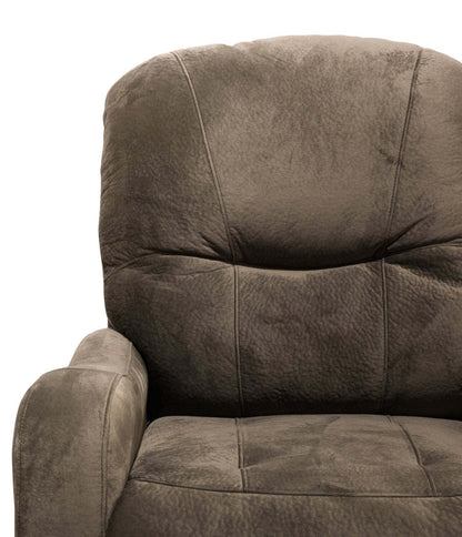 Fabriqué au Canada Fauteuil inclinable en tissu Everett 33,5 - Brun chocolat | Fauteuil inclinable Everett de 33,5 po fabriqué au Canada en tissu - brun chocolat