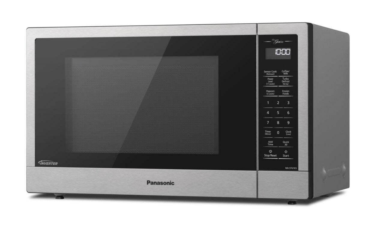 Panasonic 1,2 Cu. Fort. Micro-ondes de comptoir Inverter® - NNST67KSC | Quatre à micro-ondes de comptoir Panasonic de 1,2 pi3 avec technologie InverterMD - NNST67KSC | NNST67KC