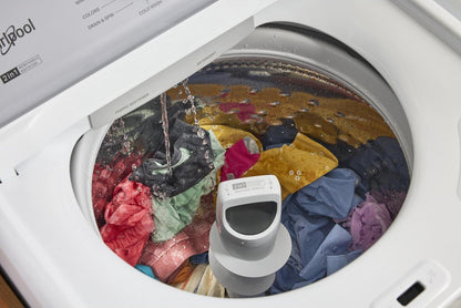 Bain à remous 4,8 Cu. Fort. Laveuse à chargement par le haut avec agitateur amovible 2 en 1 - WTW4107SW | Laveuse Whirlpool à chargement par le haut de 4,8 pi3 avec agitateur amovible 2 en 1 - WTW4107SW