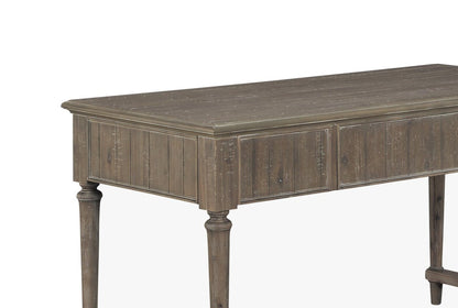 Winston 58 Writing Office Desk with 3-Drawers - Light Brown Driftwood|Bureau de travail Winston de 58 po à 3 tiroirs - bois de grève brun clair