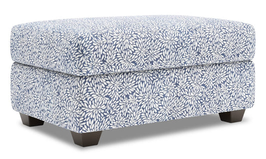 Fabriqué au Canada Pouf de rangement personnalisable The Trunk 39 en tissu - Cadet multicolore | Pouf de rangement The Trunk de Sofa Lab de 39 po fabriqué au Canada en tissu - Cadet multicolore | TRUN1145