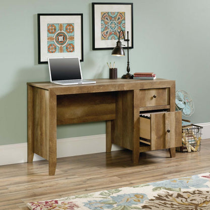 Dakota Pass 53.15 Computer Office Desk with 2-Drawers - Craftsmen Oak|Bureau d'ordinateur Dakota Pass de 53,15 po à 2 tiroirs - chêne artisanal