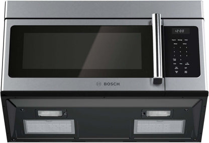 Bosch 300 Series 1,6 pi³ Quatre à micro-ondes à hotte intégrée de 300 CFM - Acier inoxydable - HMV3054C | Quatre à micro-ondes à hotte intégrée Bosch de série 300 de 1,6 pi³ et de 300 pi³/min - HMV3054C | HMV3054S