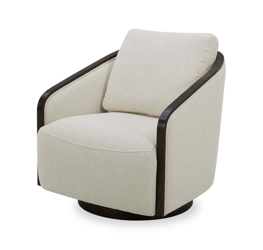 Fauteuil d'appoint pivotant Dolce - Taupe | Fauteuil d'appoint pivotant Dolce - taupe | DOLCTPAC