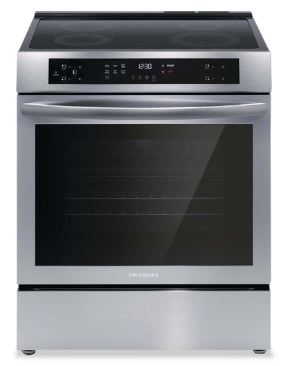 Cuisinière à induction Frigidaire de 5,3 pi³ avec surface de cuisson facile à nettoyer et cuisson par convection - Acier inoxydable…