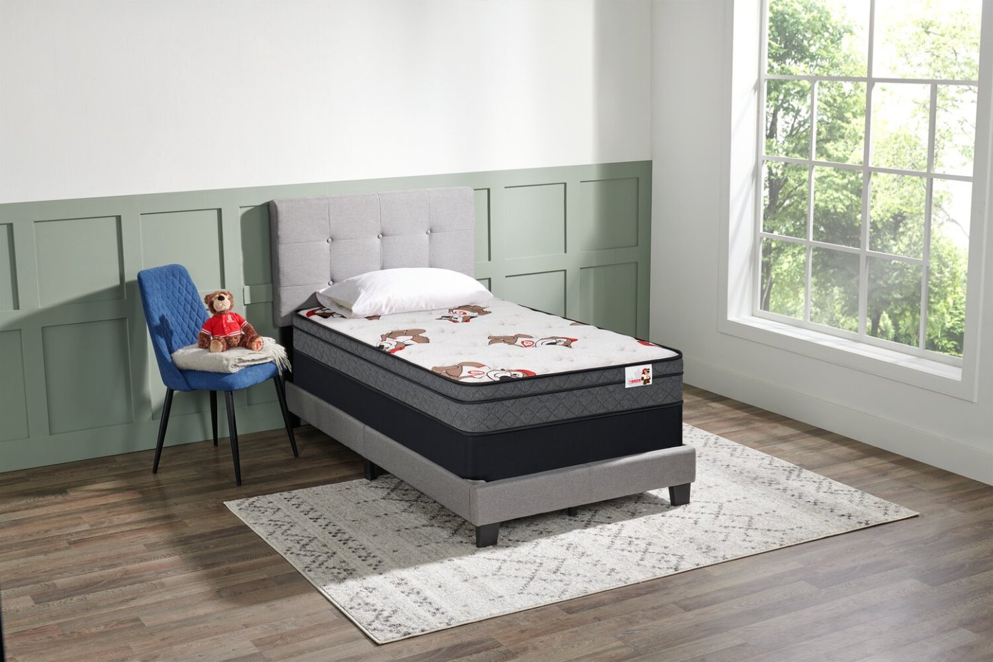 Matelas Brickley Eurotop moyen complet | matelas semi-ferme à Euro-plateau Brickley pour lit double
