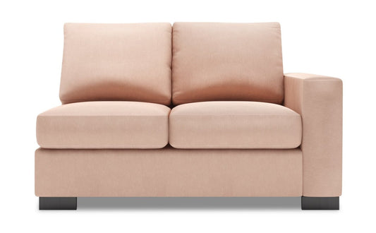 Sofa Lab Track RAF Loveseat - Pax Rose | Causeuse de droite Track de la collection Sofa Lab - Pax Rose | TR223249