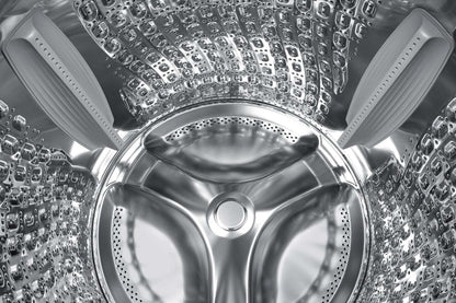 Samsung Bespoke 6.1 Cu. Ft. Laveuse à chargement frontal avec détection de tissu par IA – Acier foncé - WF90F53ADSA5 | Laveuse Bespoke de Samsung  à chargement frontal de 6,1 pi3 avec détecteur de tissu par IA - acier foncé - WF90F53ADSA5