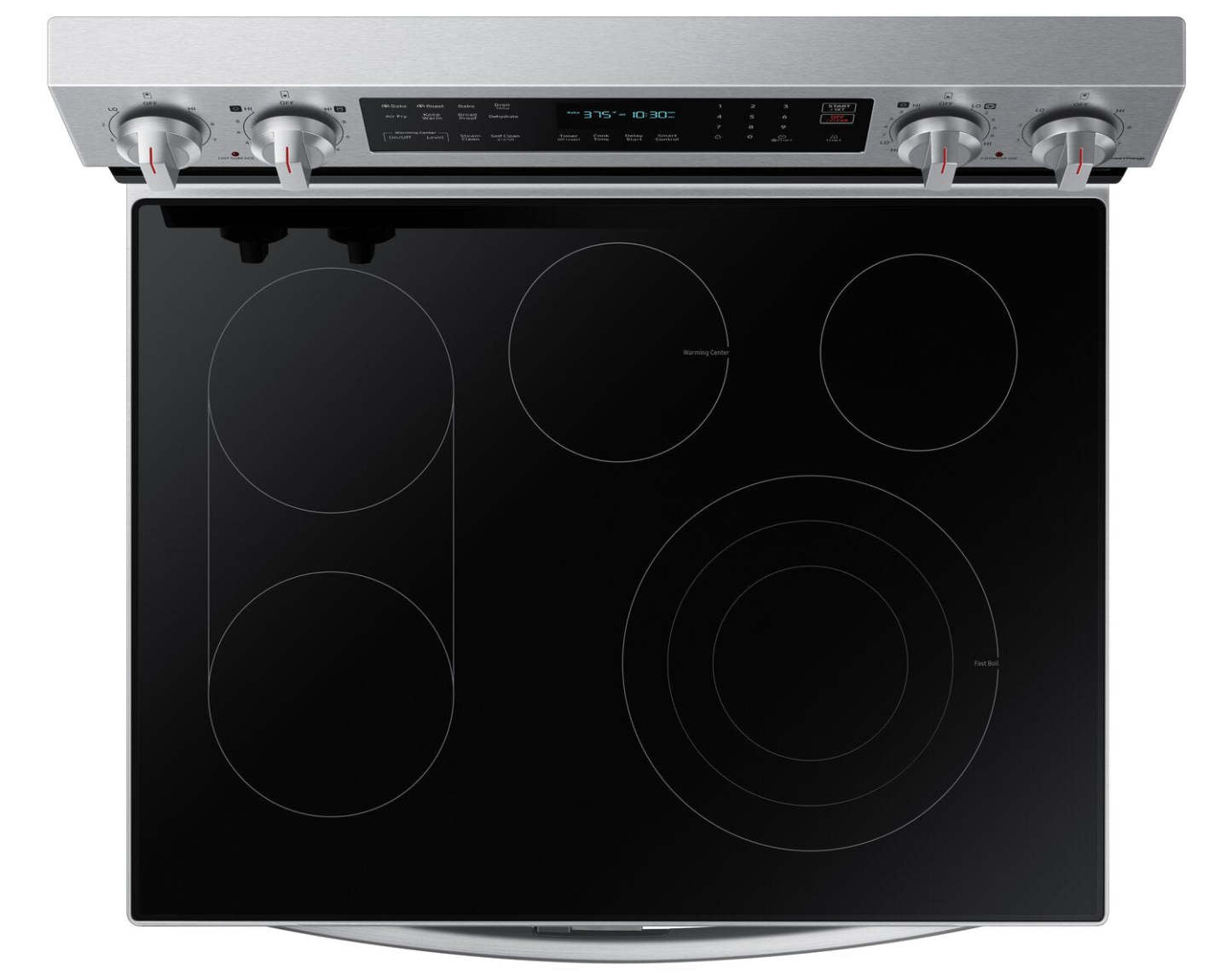 Cuisinière électrique intelligente amovible Samsung de 6,3 pi³ avec friture à air - acier inoxydable - NE63A6751SS/…