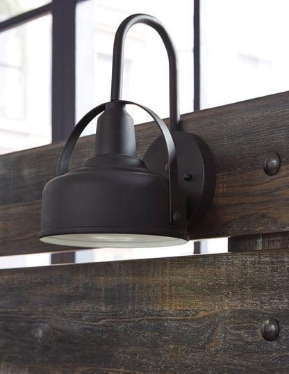 Lit à panneaux Abby avec tête de lit et cadre, LED, USB, marron - Pleine grandeur | Lit à panneau Abby avec tête de lit, cadre, éclairage à DEL et port USB, brun - format lit double