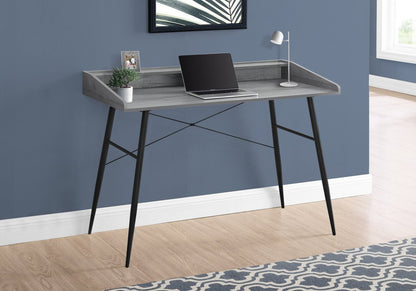 Bureau Jeremy 47.25 avec petite niche - Gris|Bureau Jeremy de 47,25 po avec petite crédence - gris