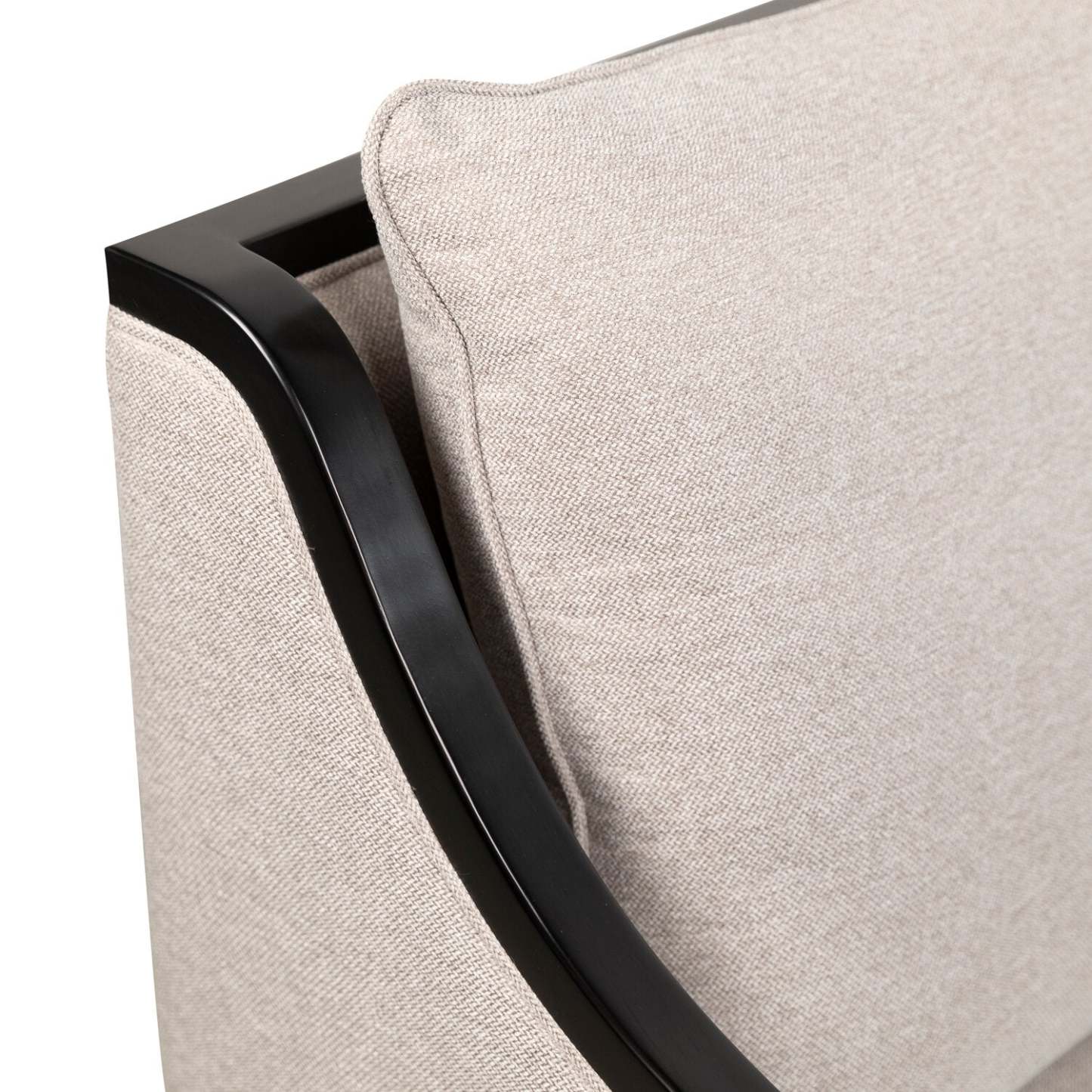 Posh 28.14 Fabric Accent Chair with Removable Back and Seat Cushions and Wood Legs - Beige | Fauteuil d’appoint Posh de 28,14 po en tissu avec coussins de dossier et de siège amovibles et pattes en bois - beige