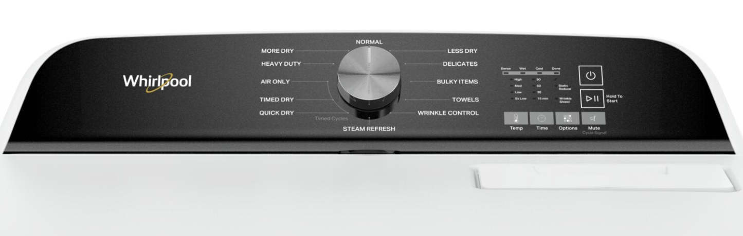 Whirlpool 7 Cu. Ft. Gas Dryer - White - WGD6150PW | Sécheuse à gaz Whirlpool de 7 pi³ - blanche - WGD6150PW