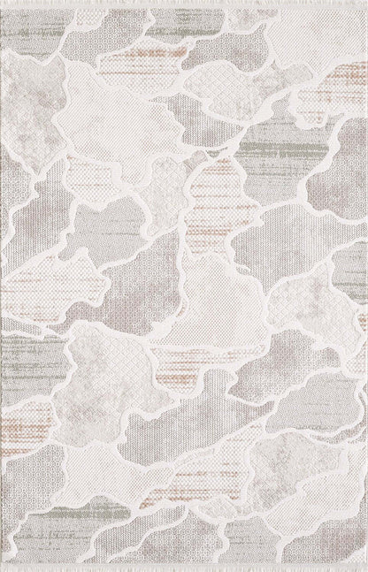 Tapis multicolore Cove Waves – 7'11 x 10'10 | Carpette Cove multicolore à motif de vagues - 7 pi 11 po x 10 pi 10 po