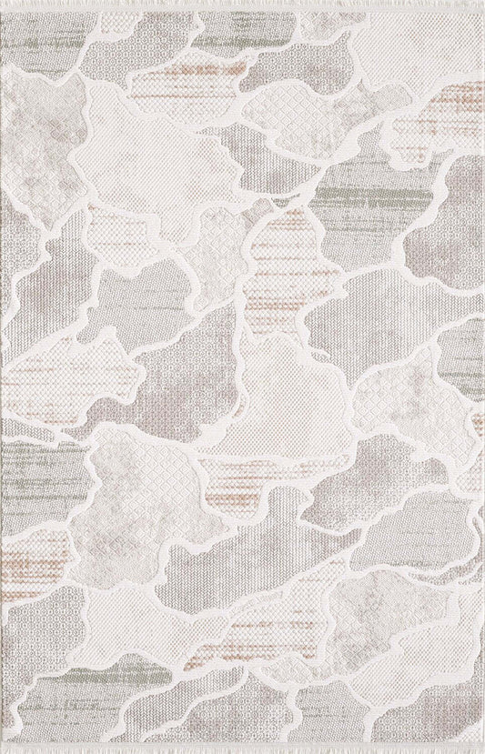 Tapis multicolore Cove Waves – 7'11 x 10'10 | Carpette Cove multicolore à motif de vagues - 7 pi 11 po x 10 pi 10 po