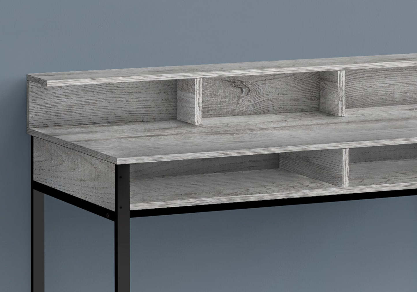 Bureau debout Melissa 47.25 avec compartiments - Gris|Bureau debout Melissa de 47,25 po à compartiments - gris