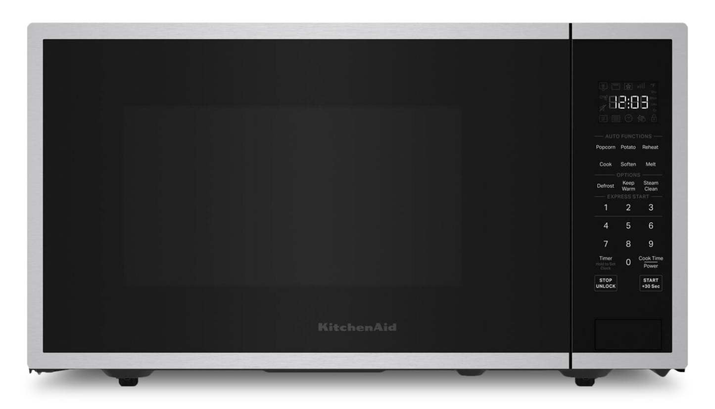 KitchenAid 1,6 Cu. Fort. Micro-ondes de comptoir – Acier inoxydable - YKMCS122SSS | Four à micro-ondes de comptoir KitchenAid de 1,6 pi3 - acier inoxydable - YKMCS122SSS