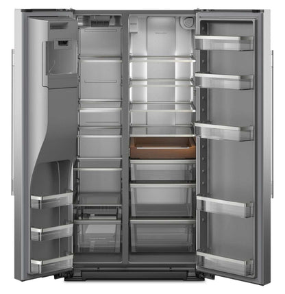 Réfrigérateur KitchenAid de 21 pi3 et de 36 po de profondeur comptoir - acier inoxydable résistant aux traces de doigts - KRSC536RPS