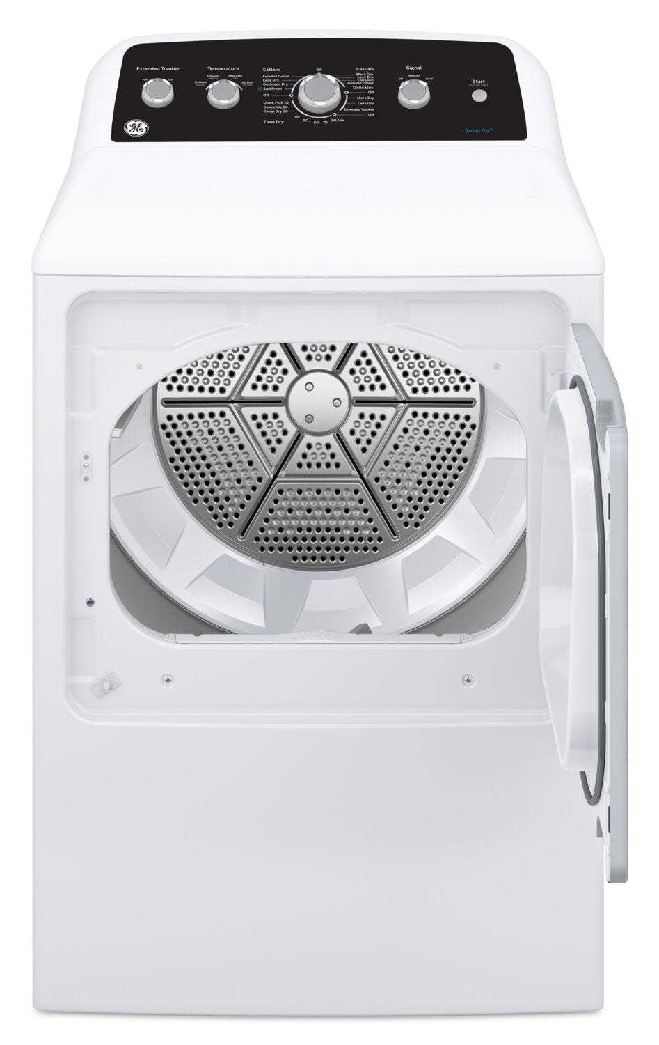 GE 7.2 Cu. Ft. Electric Dryer with SaniFresh Cycle – White - GTD49EBMRWS | Sécheuse électrique GE de 7,2 pi³ avec cycle SaniFresh - blanche - GTD49EBMRWS