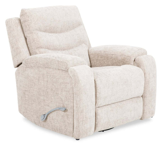 Fauteuil coulissant inclinable Hudson de 40 po en tissu chenille avec 2 porte-gobelets - taupe