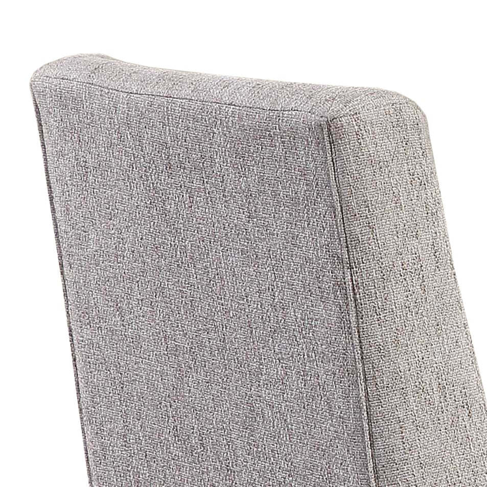 Chaise de salle à manger en cèdre avec tissu en polyester, bois de pin - Beige | Chaise de salle à manger Cèdre en tissu de polyester et en pin - beige