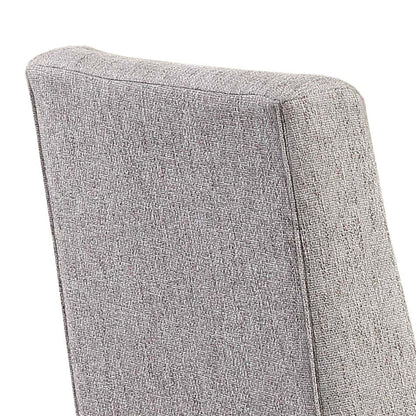 Chaise de salle à manger en cèdre avec tissu en polyester, bois de pin - Beige | Chaise de salle à manger Cèdre en tissu de polyester et en pin - beige