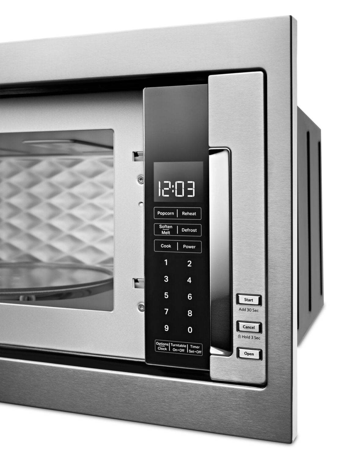 Four à micro-ondes encastré KitchenAid de 1,1 pi3 avec cuisson à 900 W - acier inoxydable - YKMBT501…