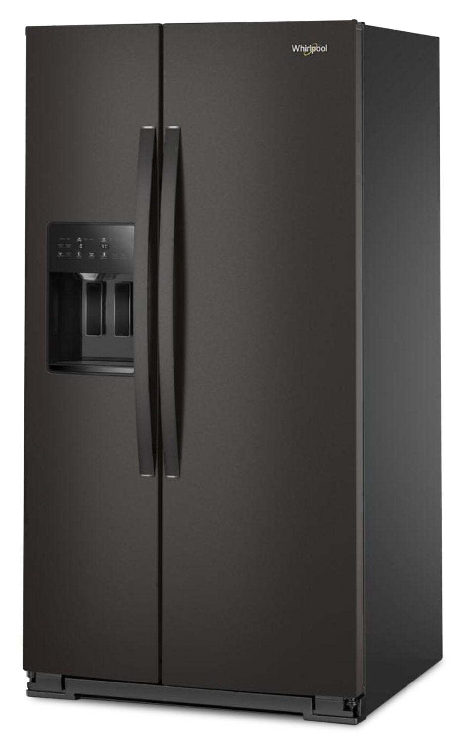Réfrigérateur Whirlpool de 36 po et de 28,7 pi³ à compartiments juxtaposés - acier inoxydable noir - WRSF5536RV | Whirlpool 36 28.7 Cu. Ft. Side-by-Side Refrigerator – Black Stainless - WRSF5536RV