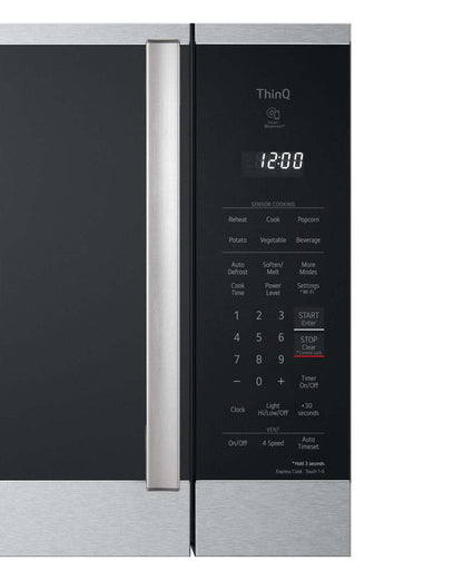 LG 2,1 Cu. Fort. Micro-ondes intelligent à cuisinière avec EasyClean® - MVEL2125X | Quatre à micro-ondes à hotte intégrée intelligente LG de 2,1 pi3 avec EasyCleanMD - MVEL2125X