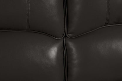 Causeuse à inclinaison électrique Chandler 60 en tissu d'apparence cuir - Gris | Causeuse à inclinaison électrique Chandler de 60 po en tissu d'apparence cuir - gris