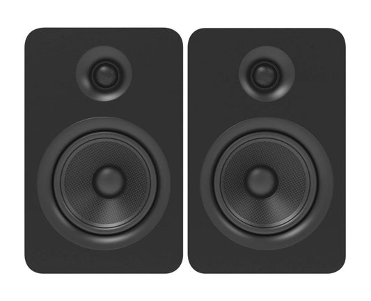 Kanto YU Enceintes bibliothèque passives 5,25 avec 1 tweeter à dôme en soie - Noir | Haut-parleurs d'étagère passifs Kanto YU 5,25 po avec haut-parleur d'aigus 1 po, dôme en soie -noirs | YUP6BSPK