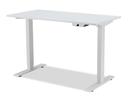 Carson 47.2 Dual-Motor Lift Office Desk - Matte White|Bureau relevable Carson de 47,2 po à deux moteurs - blanc mat