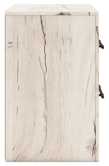 Table de chevet Derekson à 2 tiroirs avec ports USB, 21,7 L x 24,3 H - Blanc rustique | Table de nuit Derekson de 21,7 po (L) x 24,3 po (H) à 2 tiroirs avec ports USB - blanc rustique