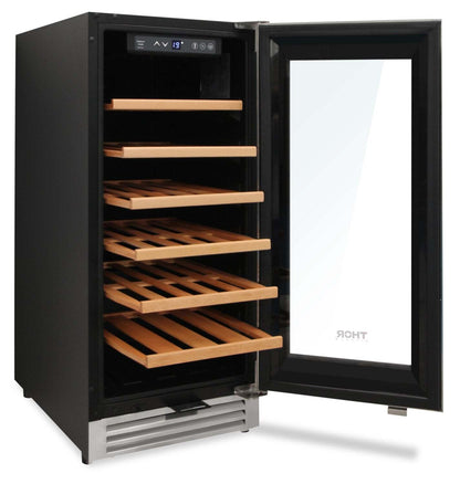 Réfrigérateur Thor de 3,1 pi³ et de 15 po à 1 porte - acier inoxydable - TWC1501-SS | Thor 15 3.1 Cu. Ft. Single-Door Refrigerator - Stainless Steel - TWC1501-SS