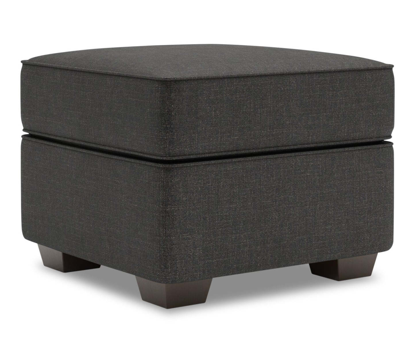Fabriqué au Canada Canapé personnalisable Lab Roll 24 poufs en tissu d'apparence lin - Luna Kohl gris | Pouf Roll de Sofa Lab de 24 po fabriqué au Canada en tissu d'apparence lin - gris Luna Kohl | RO802691