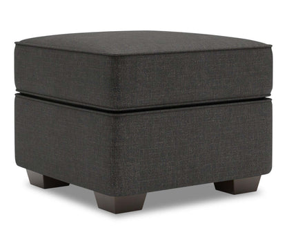 Fabriqué au Canada Canapé personnalisable Lab Roll 24 poufs en tissu d'apparence lin - Luna Kohl gris | Pouf Roll de Sofa Lab de 24 po fabriqué au Canada en tissu d'apparence lin - gris Luna Kohl | RO802691