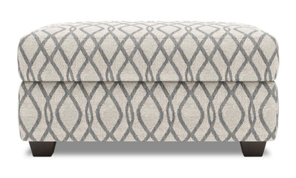 Fabriqué au Canada Pouf de rangement personnalisable Sofa Lab The Trunk 39 en tissu - Acier multicolore | Pouf de rangement The Trunk de Sofa Lab de 39 po fabriqué au Canada en tissu - Acier multicolore | TRUN1153