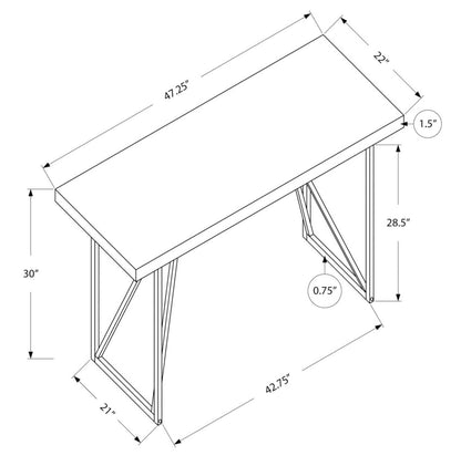 Bureau d'ordinateur Caleb 47.25 - Blanc|Bureau d'ordinateur Caleb de 47,25 po - blanc