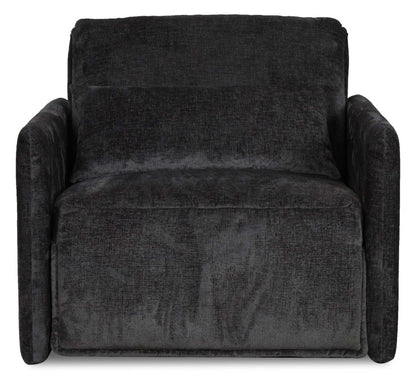 Dawn 42 Fauteuil-lit en tissu de chenille - gris