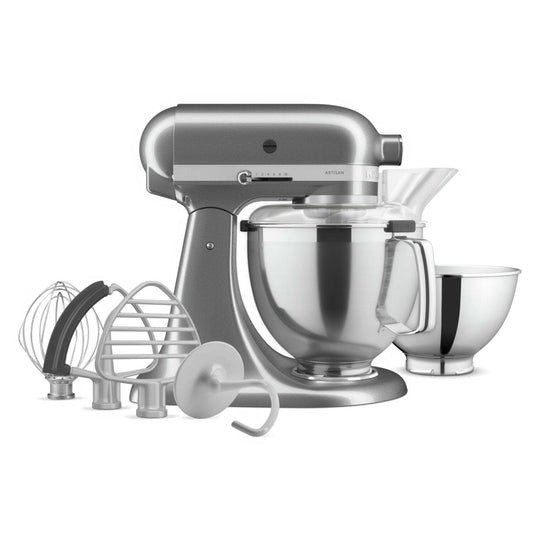 Batteur sur socle à tête inclinable KitchenAid de la série Artisan avec trousse d'accessoires de qualité supérieure - KSM195PSMS | KSM9PSMS