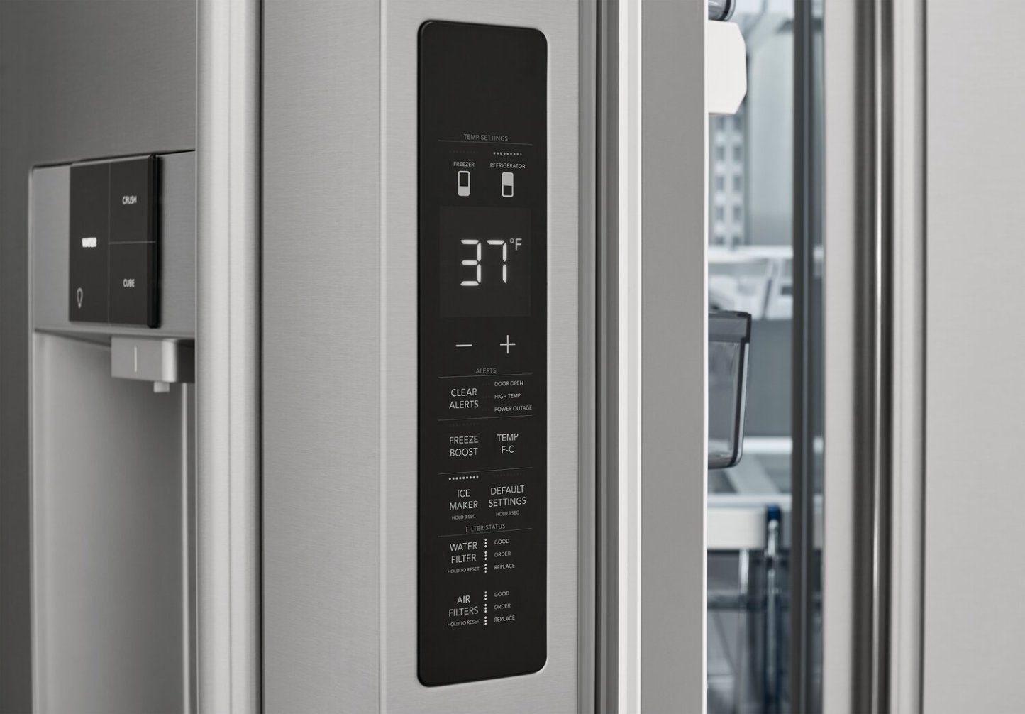 Réfrigérateur Frigidaire Professionnel de 27,8 pi³ et de 36 po de profondeur standard à portes françaises - Résistant aux traces® Sta…