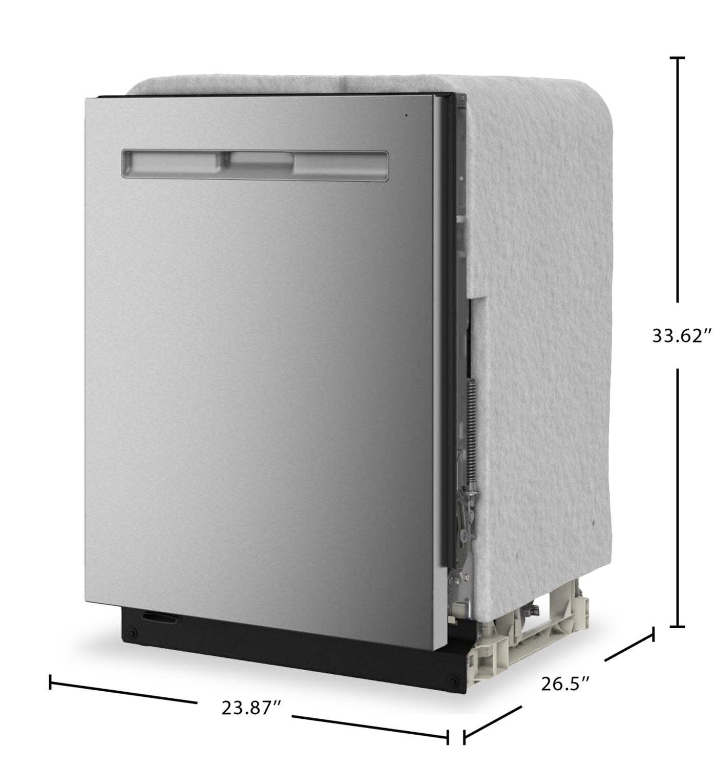 Lave-vaisselle encastré Maytag de 24 po et de 47 dBA - acier inoxydable résistant aux traces de doigts - MDPS7024SZ