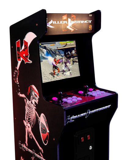 Armoire d'arcade Arcade1Up Killer Instinct™ avec rehausseur et tabouret | Borne ™arcade Killer InstinctMC de Arcade1Up avec plateforme | KILLRINS