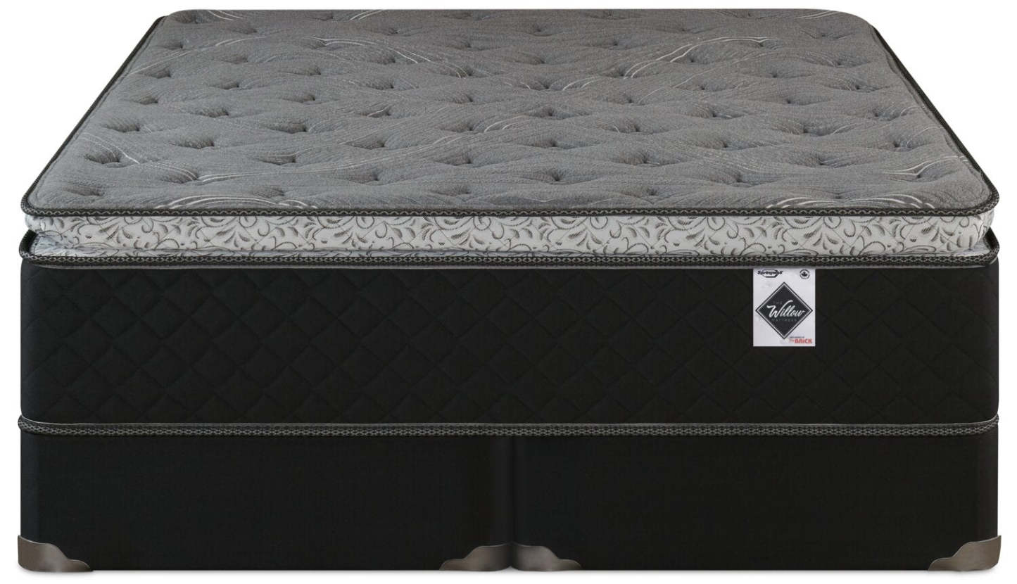 Ensemble matelas dans une boîte à plateau-coussin Sage de Springwall pour très grand lit | Ensemble de matelas dans une boîte à plateau-coussin Springwall Sauge pour très grand lit