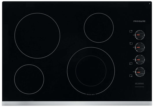 Table de cuisson électrique Frigidaire 30 à 4 éléments - Acier inoxydable - FFEC3025US | Surface de cuisson électrique Frigidaire de 30 po à 4 éléments - acier inoxydable - FFEC3025US