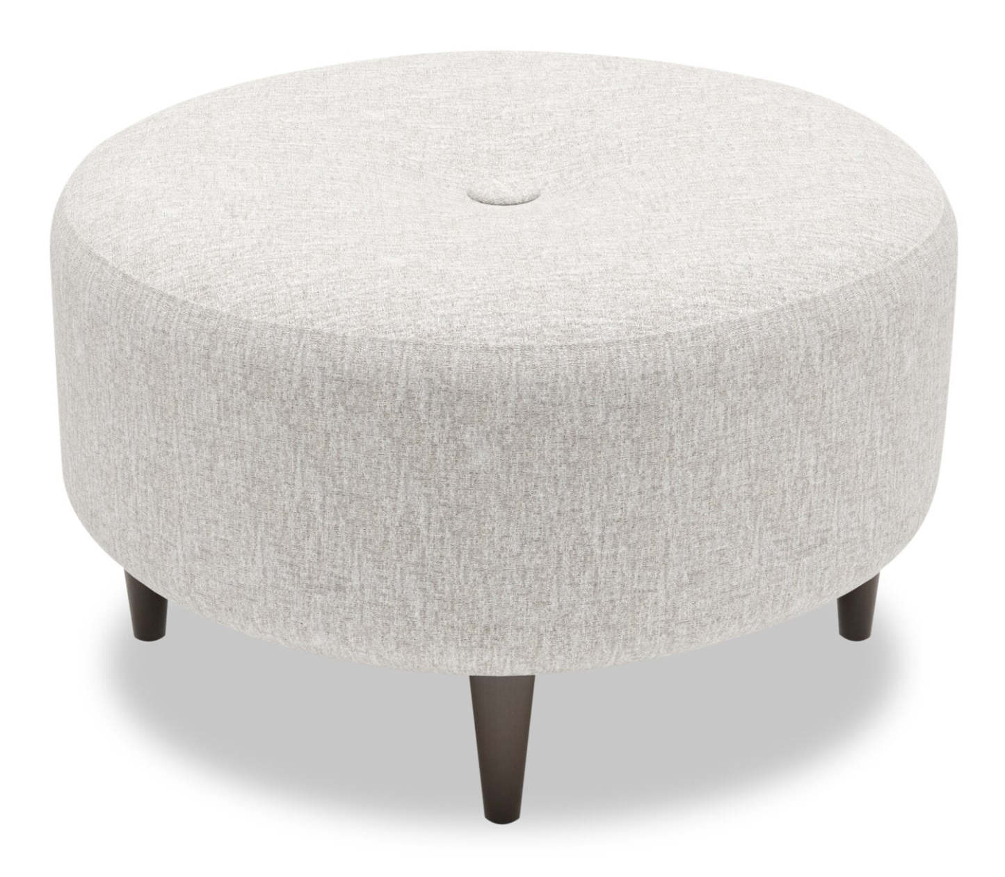 Fabriqué au Canada Sofa Lab personnalisable Pouf The Curve 31 en tissu chenille - Argent de luxe | Pouf The Curve de Sofa Lab de 31 po fabriqué au Canada en tissu de chenille - argenté Luxury Silver | CURV2793