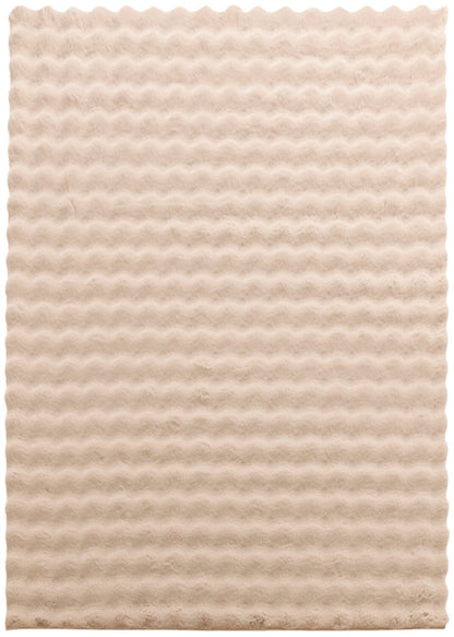 Tapis en fausse fourrure taupe à bulles avec envers en mousse à mémoire de forme – 7' x 10' | Tapis Bubble en fausse fourrure taupe avec revers en mousse à mémoire de forme - 7 pi x 10 pi | BUBBTP08